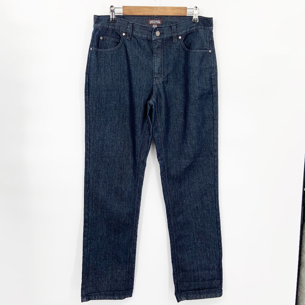 Michael Kors Mens Slim Straight Leg Rigid Jeans - Picture 1 of 8